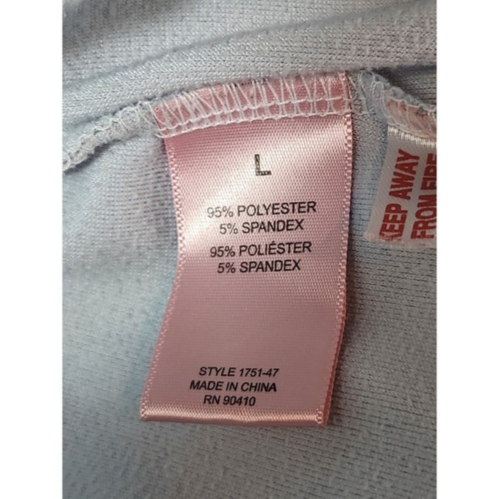 Juicy Couture Sleep Shorts Women L Light Blue Velour Rhinestone Y2K - Picture 8 of 10
